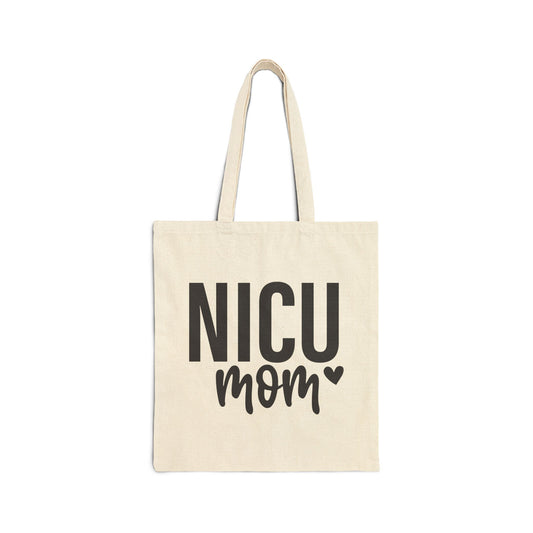 NICU Mom Canvas Tote Bag
