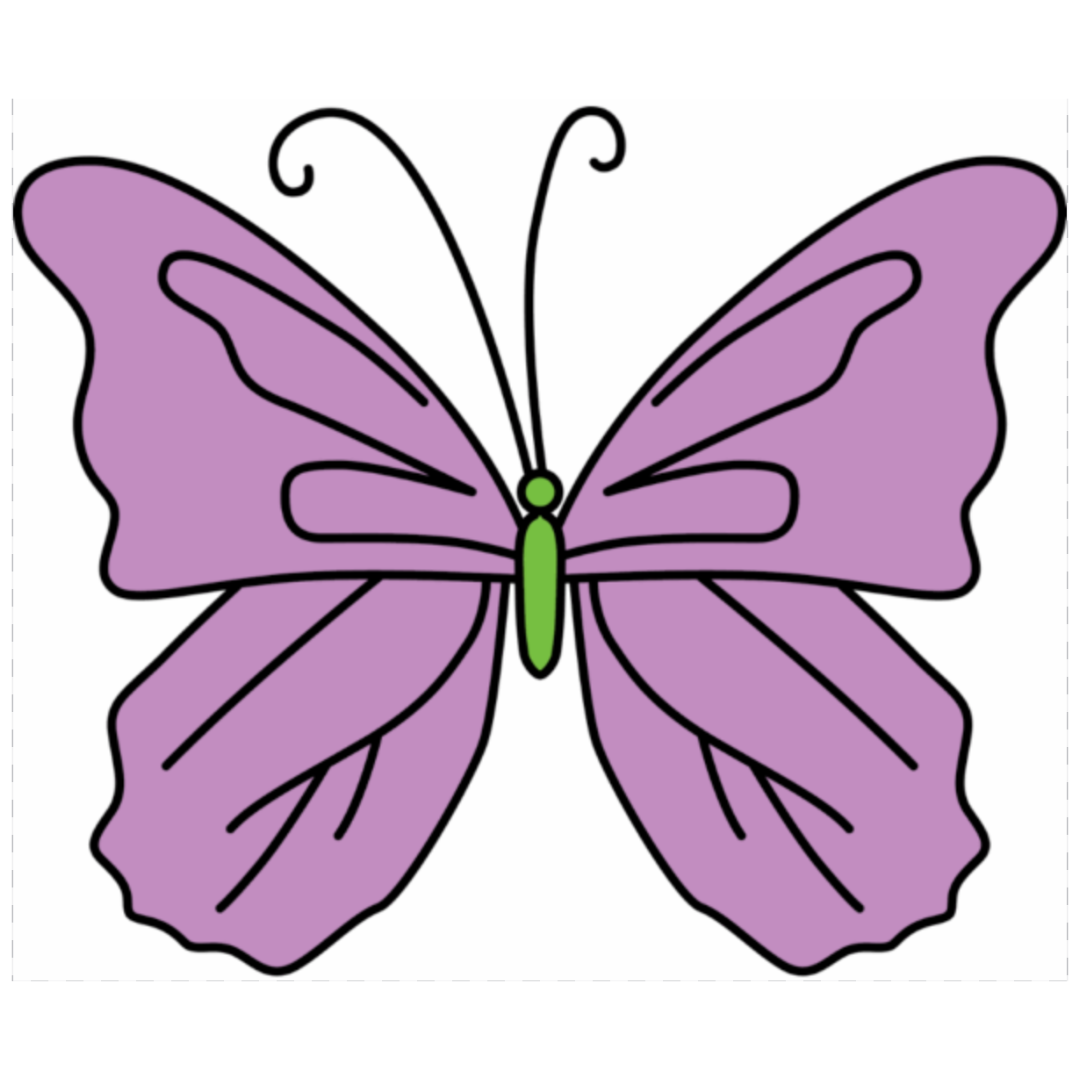 Purple Butterfly Decals & Condolence Cards (Loss of a Multiple)