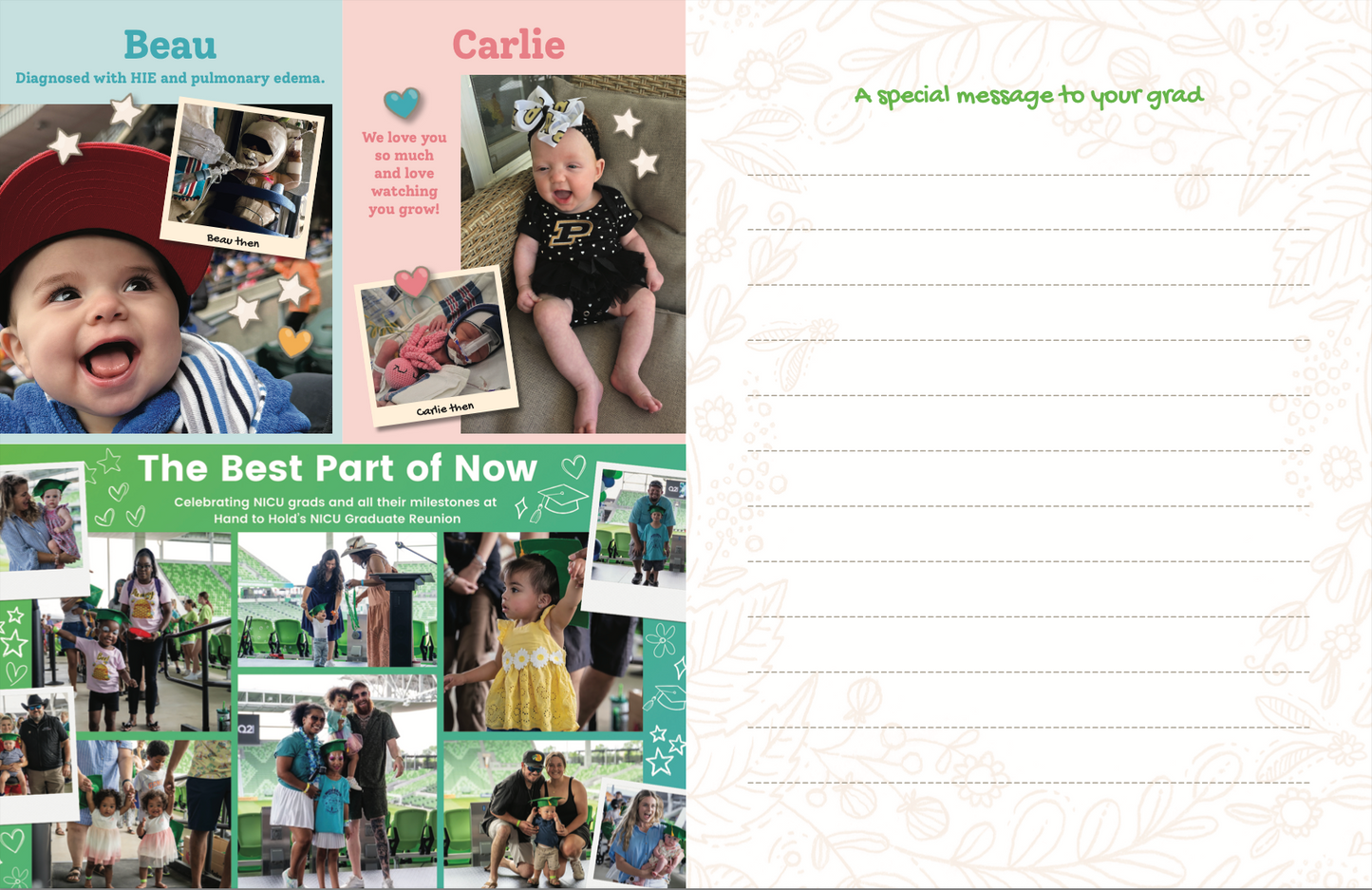 NICU Grad Then & Now Yearbook - Printed (Limited Pre-Order)
