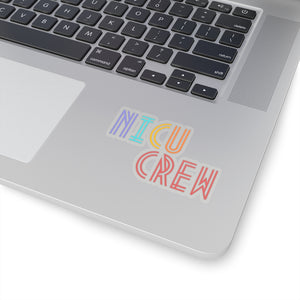 Multi-Colored NICU Crew Sticker