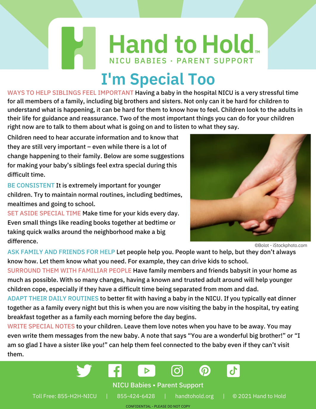 I'm Special Too - Ways to Help Siblings Feel Important (qty 25)