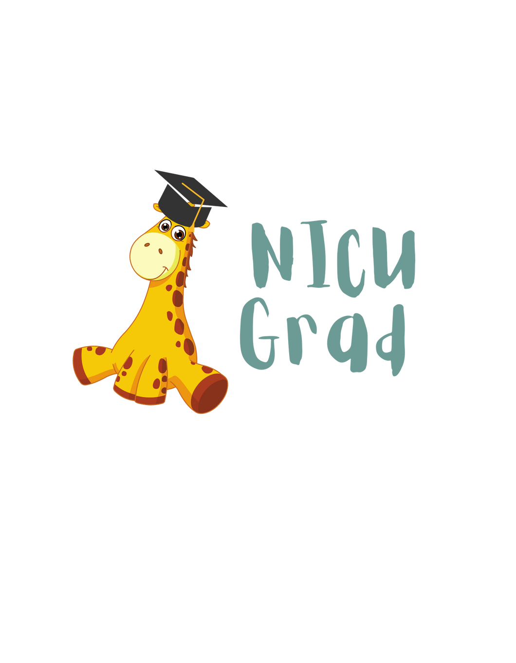NICU Grad Giraffe Sticker